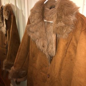 Authentic Vintage Fur Suede Coat